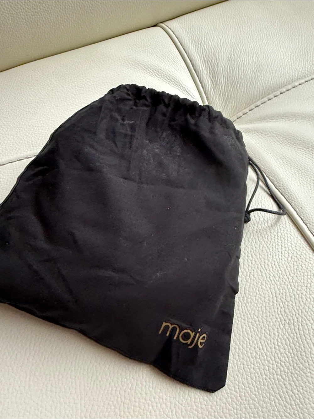 Maje Double M Leather Belt
